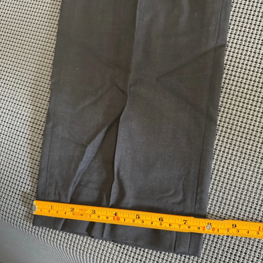 Banana Republic Slim Fit Marzotto Italian Super 120s Wool Dress Pants Grey 34x34